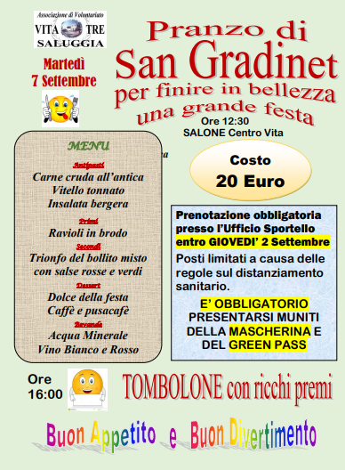 PRANZO DI SAN GRADINET